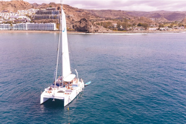 Salida en Catamarán Stingray con Comida, Actividades Acuáticas y Bebida Ilimitada (Puerto de Mogán, Las Palmas)