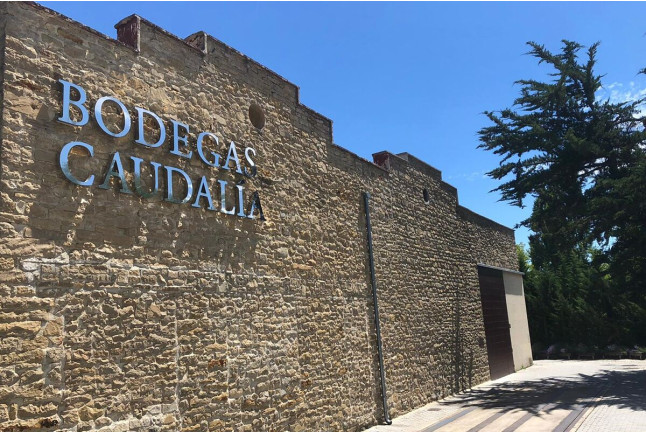 Visita a Bodegas Caudalía con Cata de Vinos con Aperitivo y Aceite de Oliva Virgen Extra para dos (Lerga, Navarra)