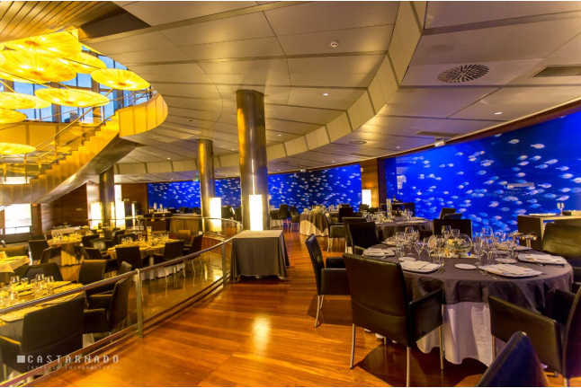 Cena en el Restaurante Submarino Oceanogràfic (Valencia)