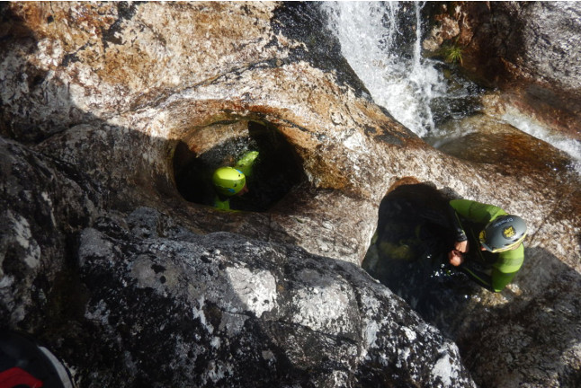 Barranquismo en Barranco del Cerves Superior o en Barranco del Verdugo (Ourense / Pontevedra)