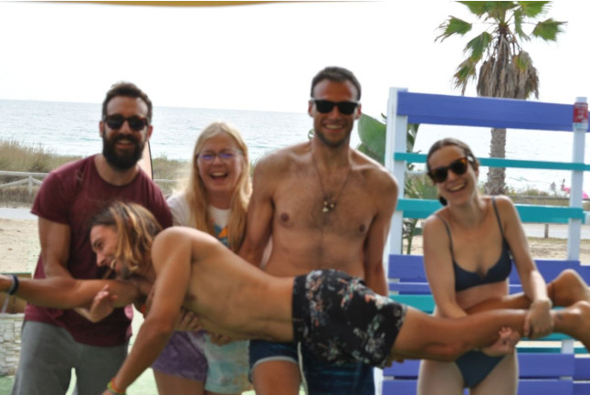 Clase de Surf en Pareja (Zahara de los Atunes, Cádiz)