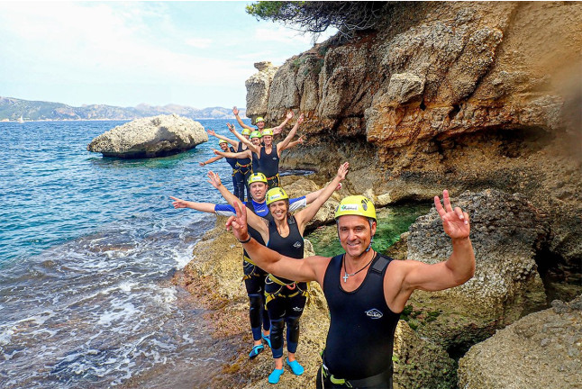Coasteering en la Zona Sur o la Zona Norte (Mallorca)