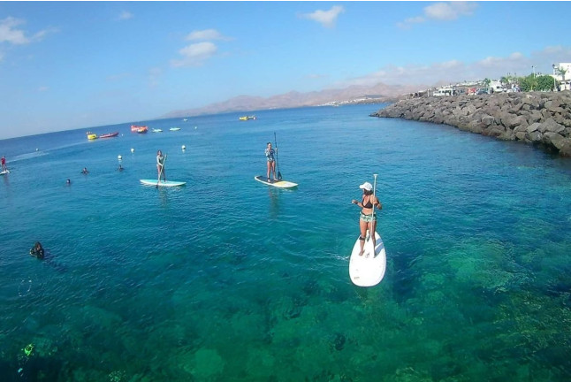 Curso de Paddle Surf con Fotos (Lanzarote)