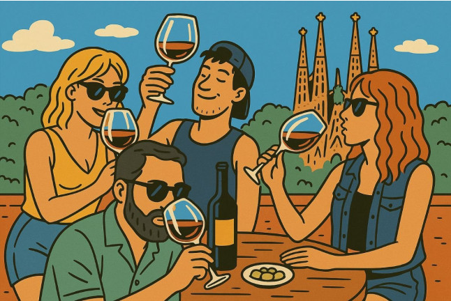 Cata de Vinos al lado de La Sagrada Familia (Barcelona)