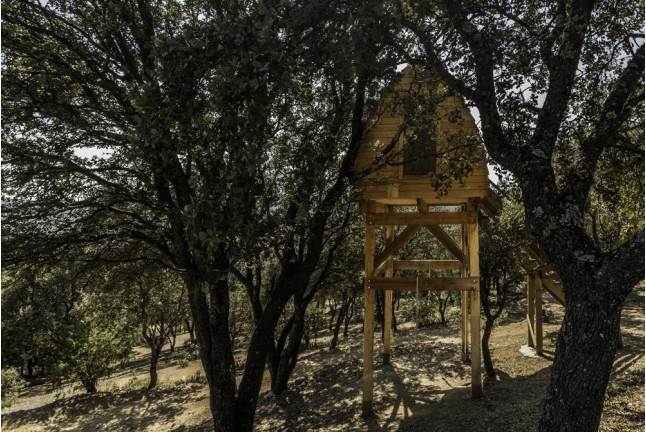 Dormir en una Cabaña en los Árboles para dos (Madrid)