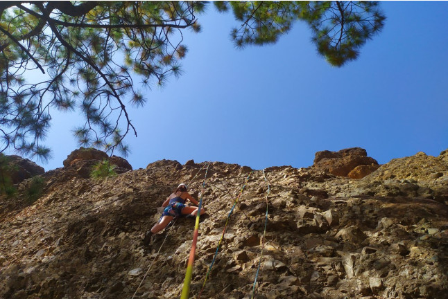 Escalada al Atardecer con Snack y Fotos (Presa de Los Hornos, Gran Canaria)