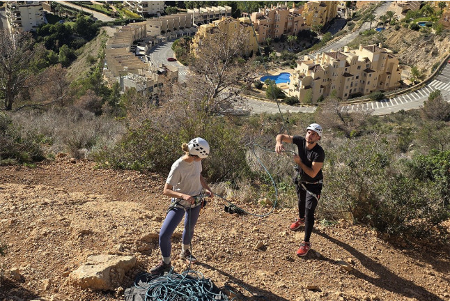 Bautismo de Escalada con Fotos en Altea o Elda (Alicante)