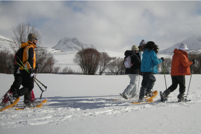 Excursión en Raquetas de Nieve y Fotos (León)