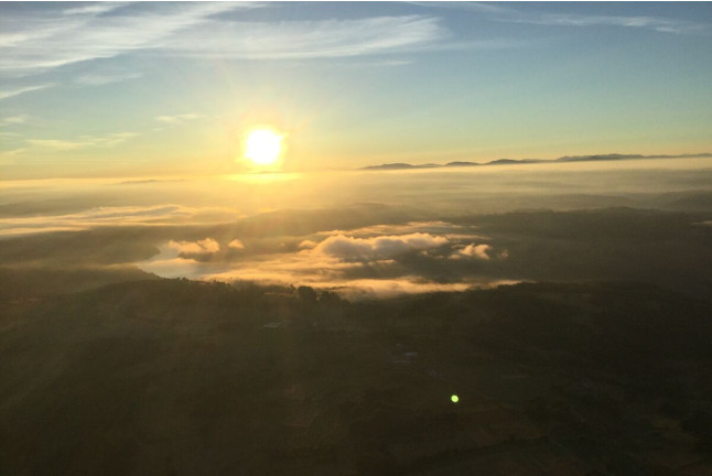 Viaje en Globo sobre la Ribeira Sacra con Fotos y Vídeo (Lugo)