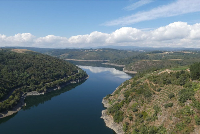 Viaje en Globo sobre la Ribeira Sacra con Fotos y Vídeo (Lugo)