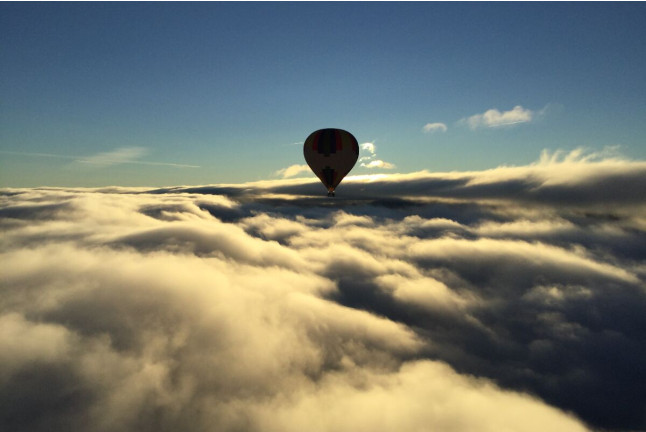 Viaje en Globo sobre la Ribeira Sacra con Fotos y Vídeo (Lugo)