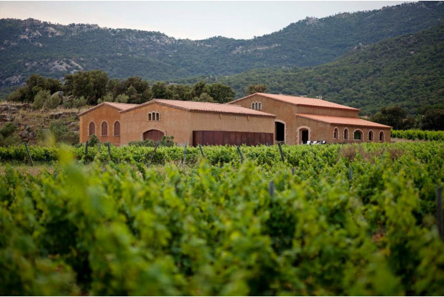 Noche entre Viñas: Alojamiento con Bañera Redonda en Masia Serra (Cantallops, Girona)