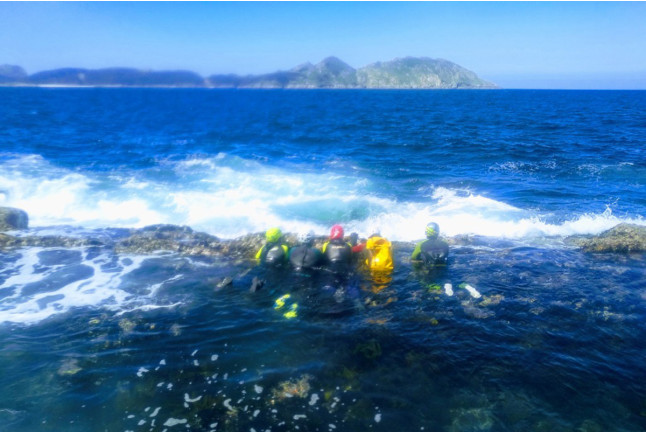 Coasteering en Costa da Vela, Cabo Home (O Hío, Pontevedra)