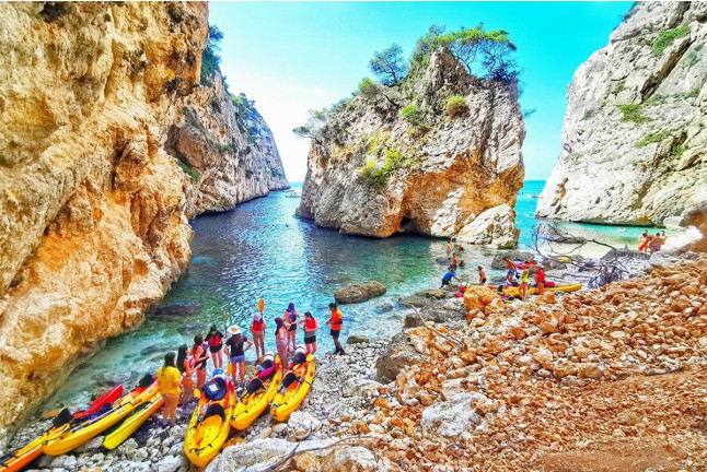 Kayak con Fotos en Villajoyosa, Cala Granadella o Morro de Toix (Alicante)