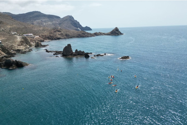 Ruta en Kayak por el Parque Natural Cabo de Gata con Fotos (Almería)