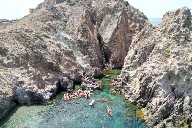 Ruta en Kayak por el Parque Natural Cabo de Gata con Fotos (Almería)