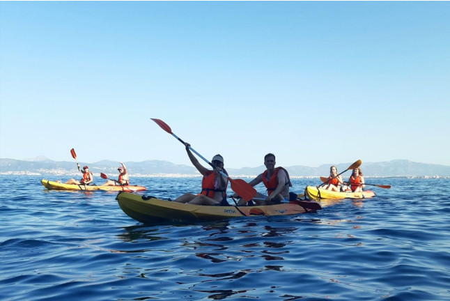 Excursión en Kayak a Cuevas (Llucmajor, Mallorca)