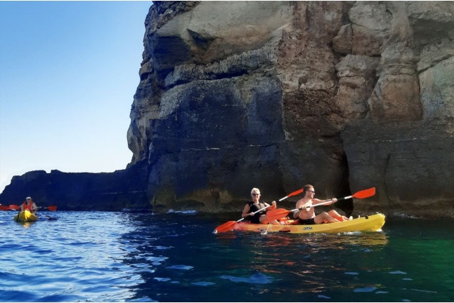 Excursión en Kayak a Cuevas (Llucmajor, Mallorca)