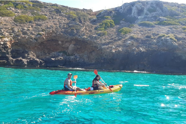 Excursión en Kayak a Cuevas (Llucmajor, Mallorca)