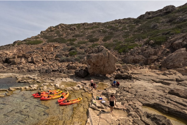Excursión en Kayak a Cuevas (Llucmajor, Mallorca)