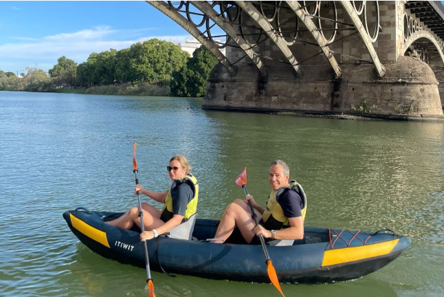 Atardecer en Kayak en el Río Guadalquivir (Sevilla)