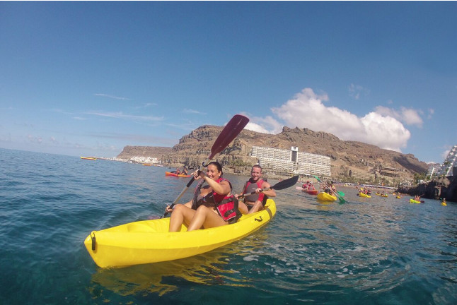 Paseo en Kayak en Playa de Taurito, Playa de Mogán y Playa del Inglés (Gran Canaria)