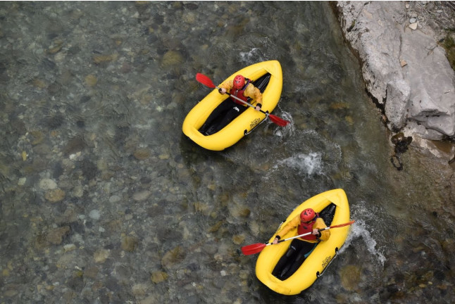 Descenso en Kayak Hinchable (Campo, Huesca)