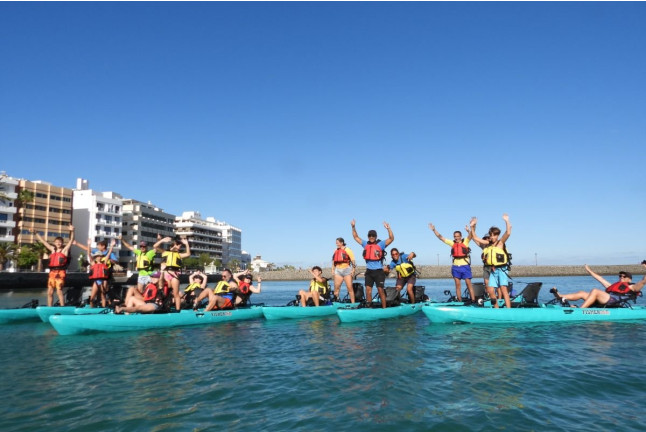 Tour en Kayak Doble a Pedales (Bahía de Arrecife, Lanzarote)