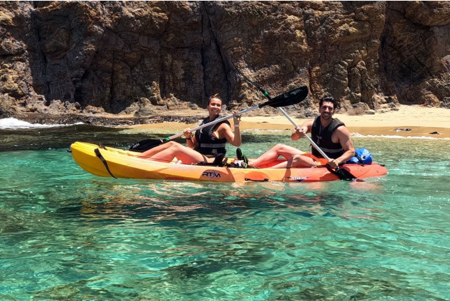 Kayak y Snorkel en la Playa de Papagayo (Lanzarote)