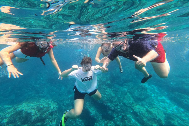 Excursión en Kayak a Cuevas & Snorkel con Fotos (Binibeca, Menorca)
