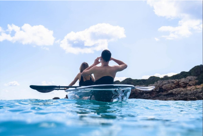 Ruta Guiada en Kayak Transparente (Addaia, Menorca)