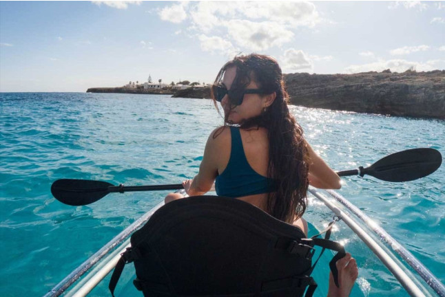 Ruta Guiada en Kayak Transparente (Addaia, Menorca)