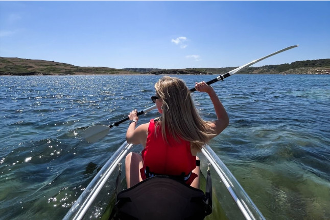 Ruta Guiada en Kayak Transparente (Addaia, Menorca)