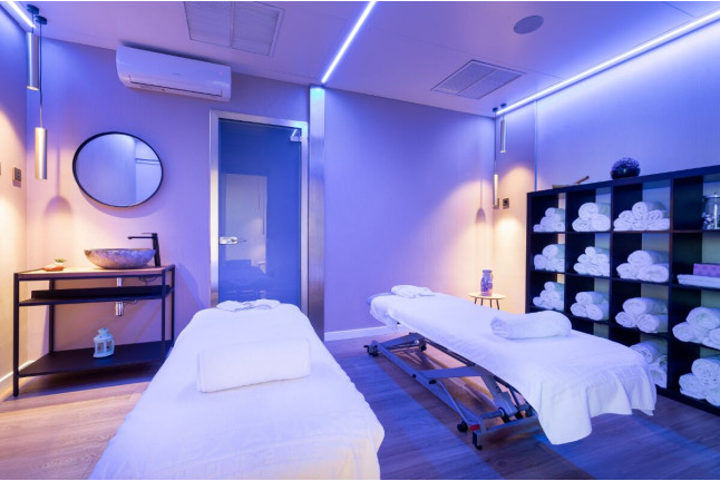 Circuito Spa, Masaje Relajante y Comida o Cena para dos en Alexandre Hotel Frontair Congress 4* (Barcelona)