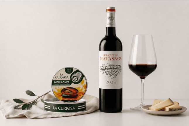 Visita a Bodega y Cata de Vinos con Exclusivas Conservas Gallegas en Bosque de Matasnos (Peñaranda de Duero, Burgos)