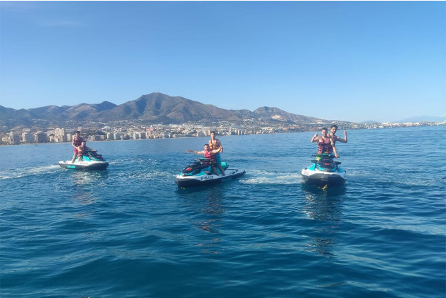 Ruta en Moto de Agua Biplaza (Fuengirola, Málaga) 