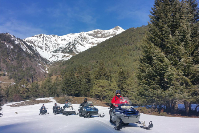 Moto de Nieve para dos (Pla de Beret, Lleida)