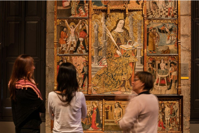Entrada al Museu d'Art de Girona (Girona)