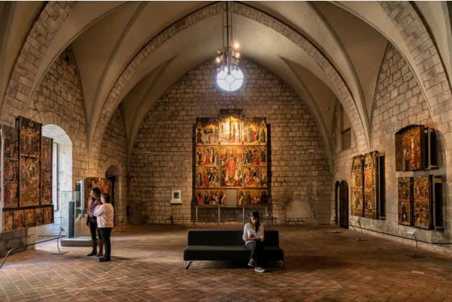Entrada al Museu d'Art de Girona (Girona)