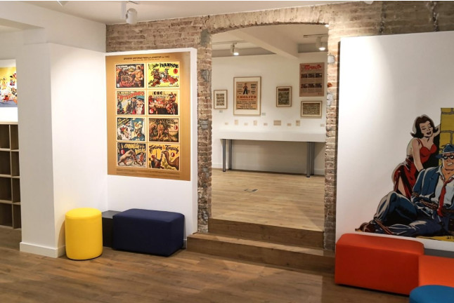 Entrada al Museu del Còmic i la Il·lustració (Sant Cugat del Vallés, Barcelona)