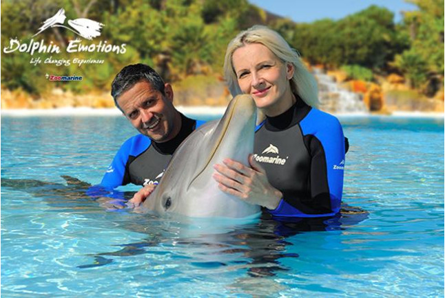 Dolphin Emotions Premium: Nadar con Delfines, Entrada a Zoomarine y Acceso para Acompañante (Portugal)
