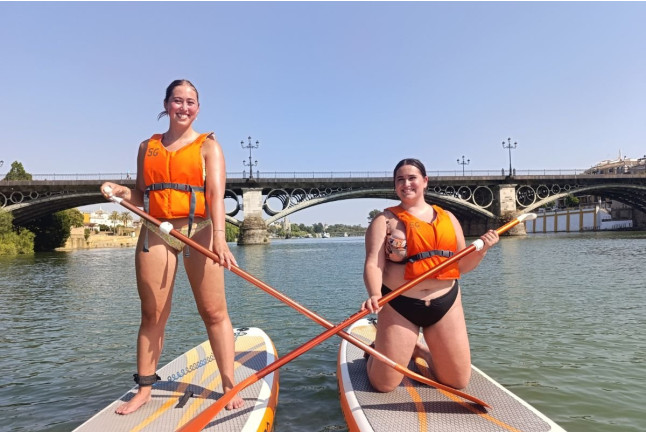 Paddle Surf en el Río Guadalquivir al Atardecer con Fotos y Vídeo (Sevilla)