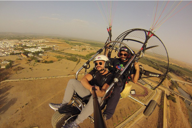 Vuelo en Paramotor Biplaza con Fotos y Vídeo (La Puebla de los Infantes o Lora del Río, Sevilla)