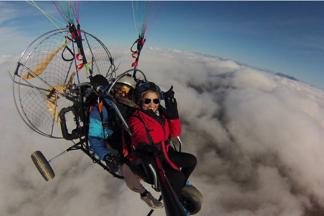 Vuelo en Paramotor Biplaza con Fotos y Vídeo (La Puebla de los Infantes o Lora del Río, Sevilla)