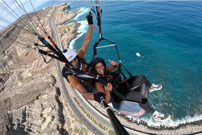 Vuelo en Parapente Biplaza en Los Giles con Fotos (Las Palmas, Gran Canaria)