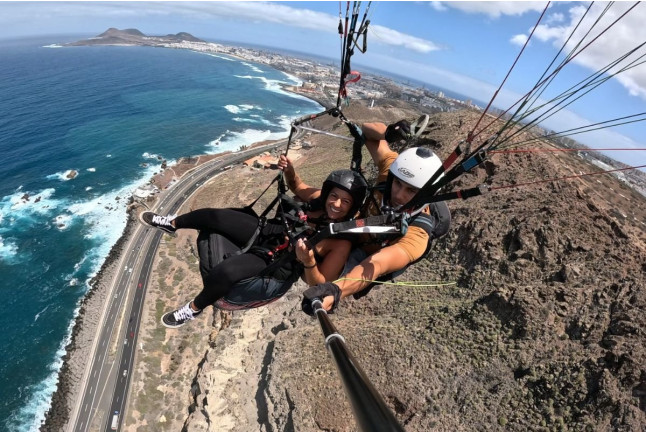 Vuelo en Parapente Biplaza en Los Giles con Fotos (Las Palmas, Gran Canaria)