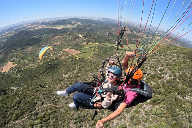 Vuelo Simultáneo en Parapente con Opción a Fotos y Vídeos en HD (Algodonales, Cádiz)