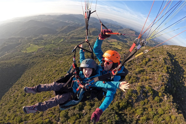 Vuelo Simultáneo en Parapente con Opción a Fotos y Vídeos en HD (Algodonales, Cádiz)
