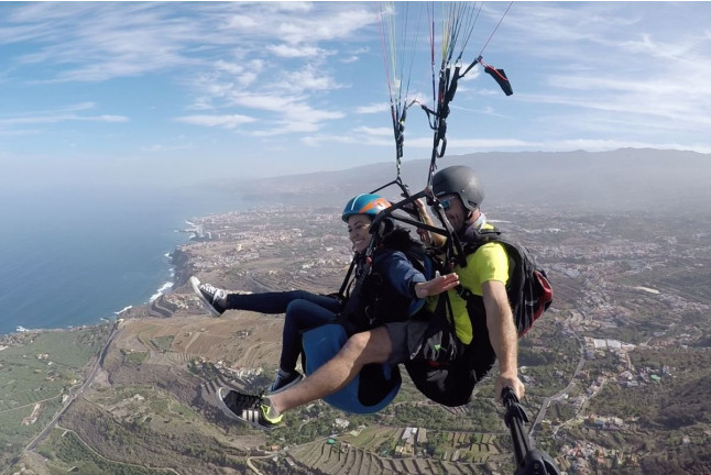 Vuelo de Iniciación al Parapente (Las Moraditas - Adeje, Tenerife)