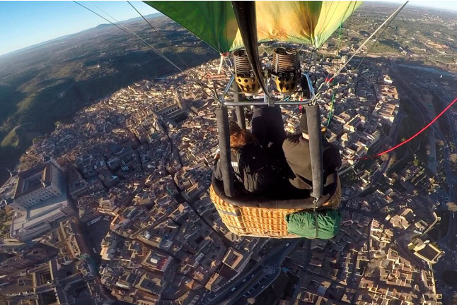Vuelo en Globo con Vídeo, Almuerzo y Cava (Toledo)